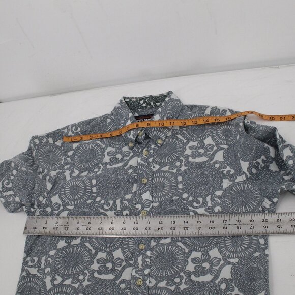 Reyn spooner hawaiian shirt men's small short sleeve reverse print Geometric - Picture 9 of 10